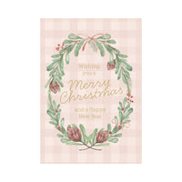 Christmas Greeting  Card - FESTIVE WREATH