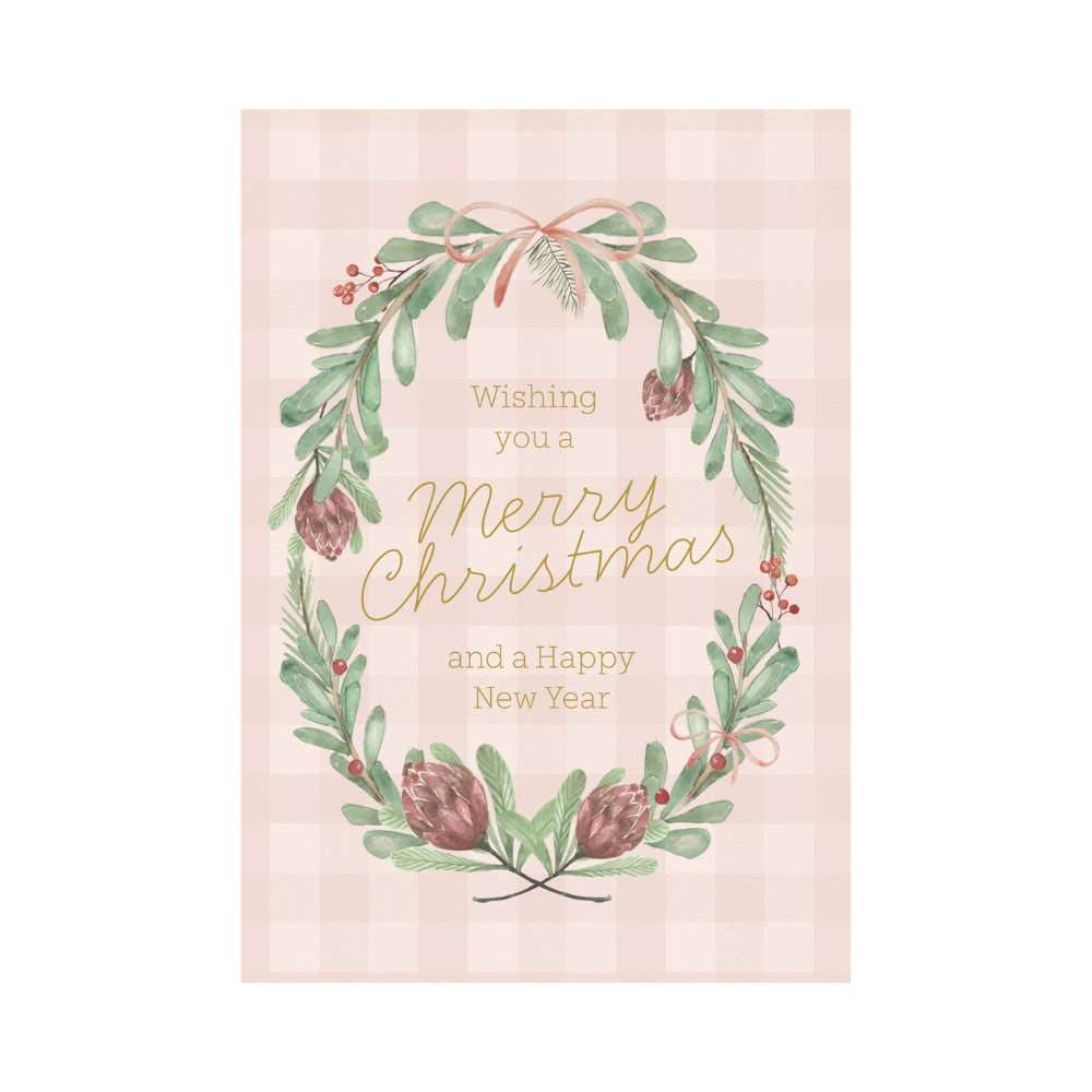 Christmas Greeting  Card - FESTIVE WREATH