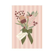 Christmas Greeting  Card - FESTIVE BOUQUET