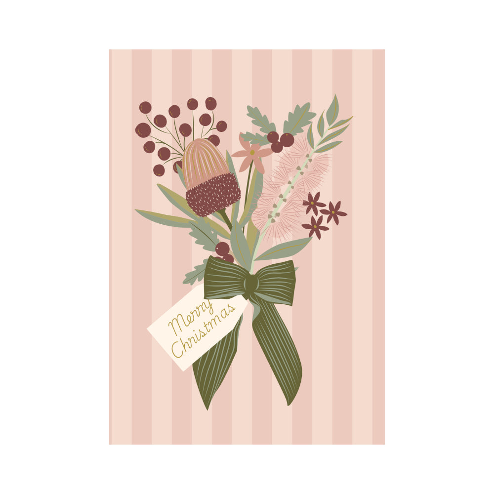 Christmas Greeting  Card - FESTIVE BOUQUET