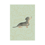 Christmas Greeting  Card - DASCHUND IN LIGHTS