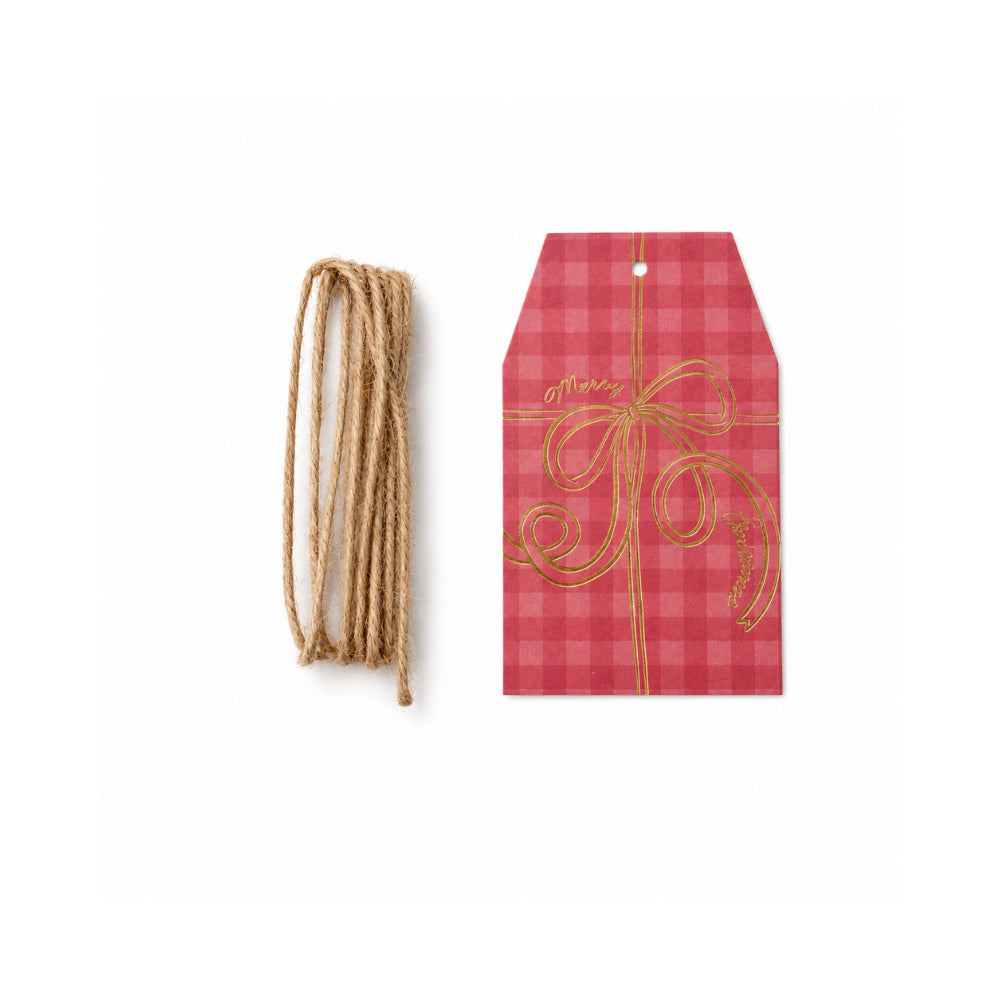 Christmas Gift Tags - GINGHAM PRESENT