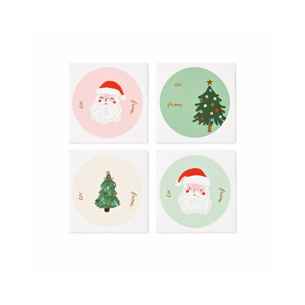 Christmas Wrap Stickers - HO HO HO