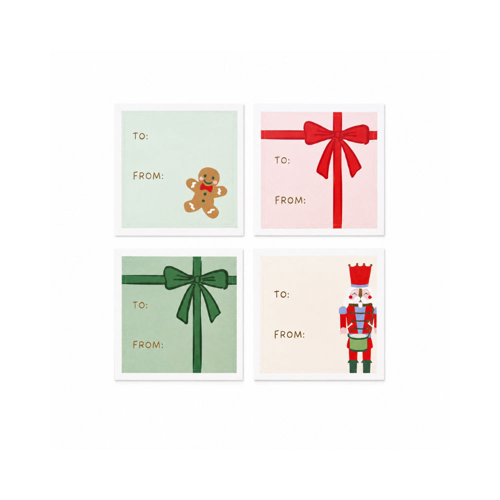 Christmas Wrap Stickers - MERRY FRIENDS