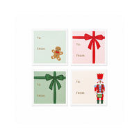 Christmas Wrap Stickers - MERRY FRIENDS