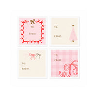 Christmas Wrap Stickers - PRETTY BOWS