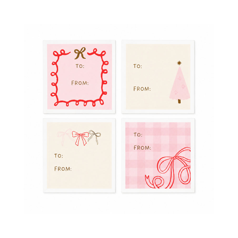 Christmas Wrap Stickers - PRETTY BOWS