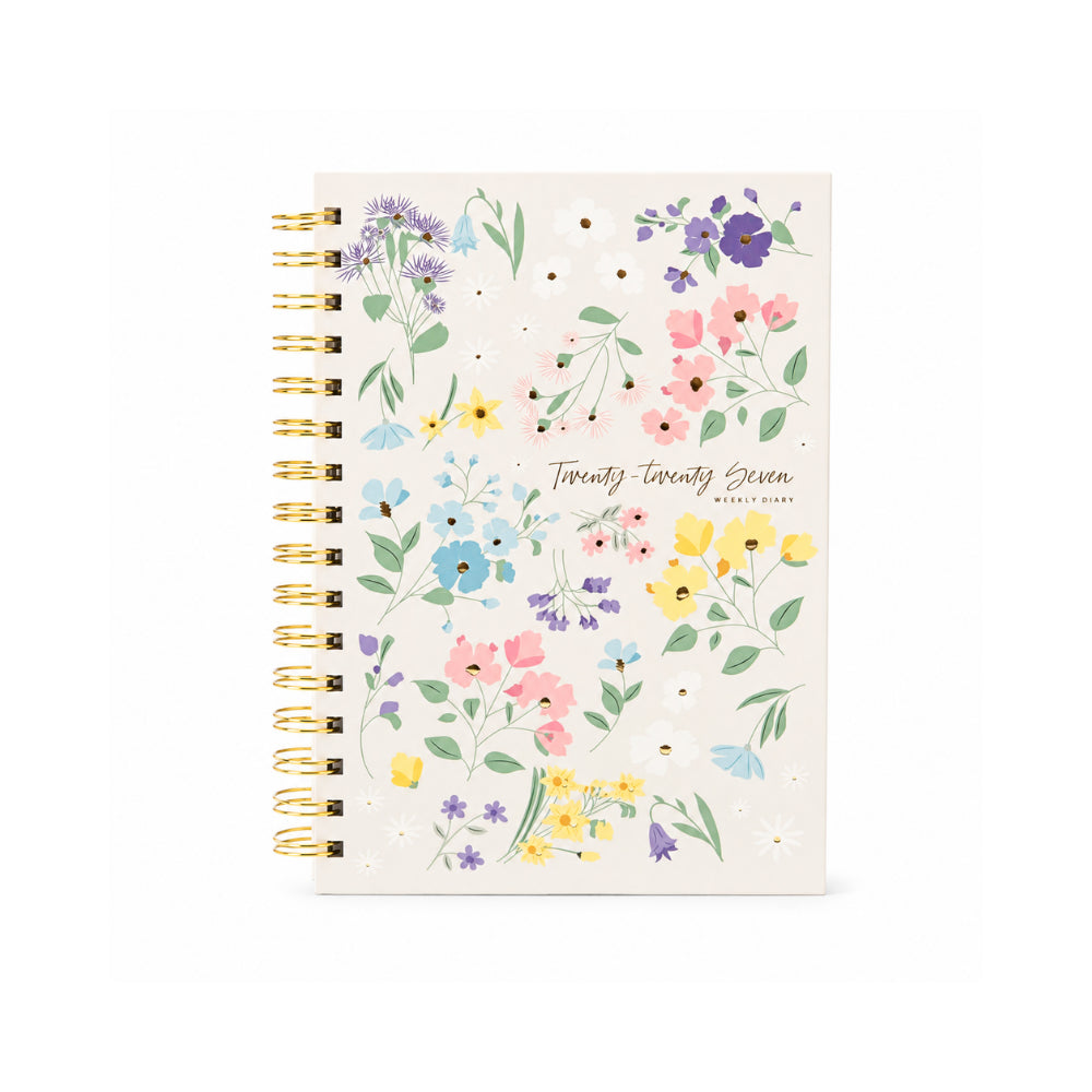 2027 A5 Weekly Spiral Diary - MEADOW