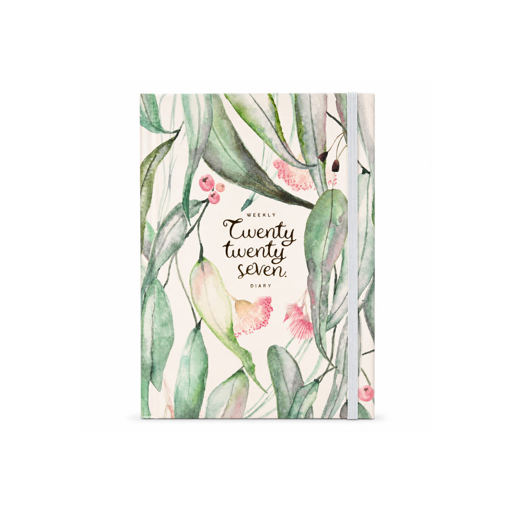 2027 A5 Daily Diary - EUCALYPTUS FOLIAGE