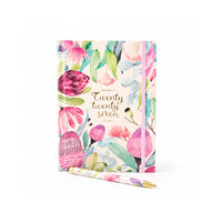 2027 A5 Weekly Diary with Pen - EUCALYPTUS