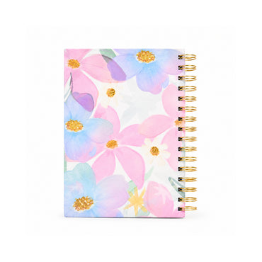 2027 A5 Weekly Spiral Diary with Pens - PAINTED BLOOMS