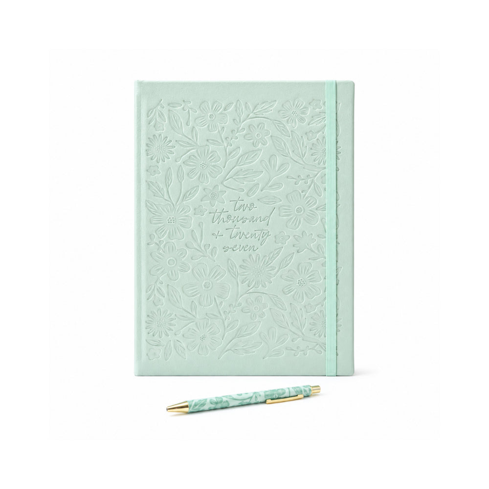 2027 A4 Daily Diary with Pen - PRETTY POSY