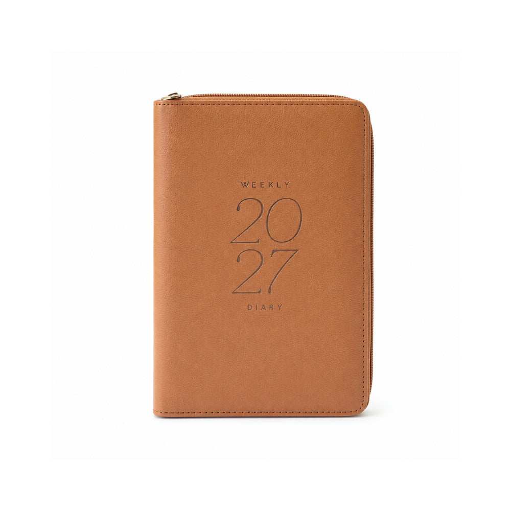 2027 Pouch Weekly Planner- TAN
