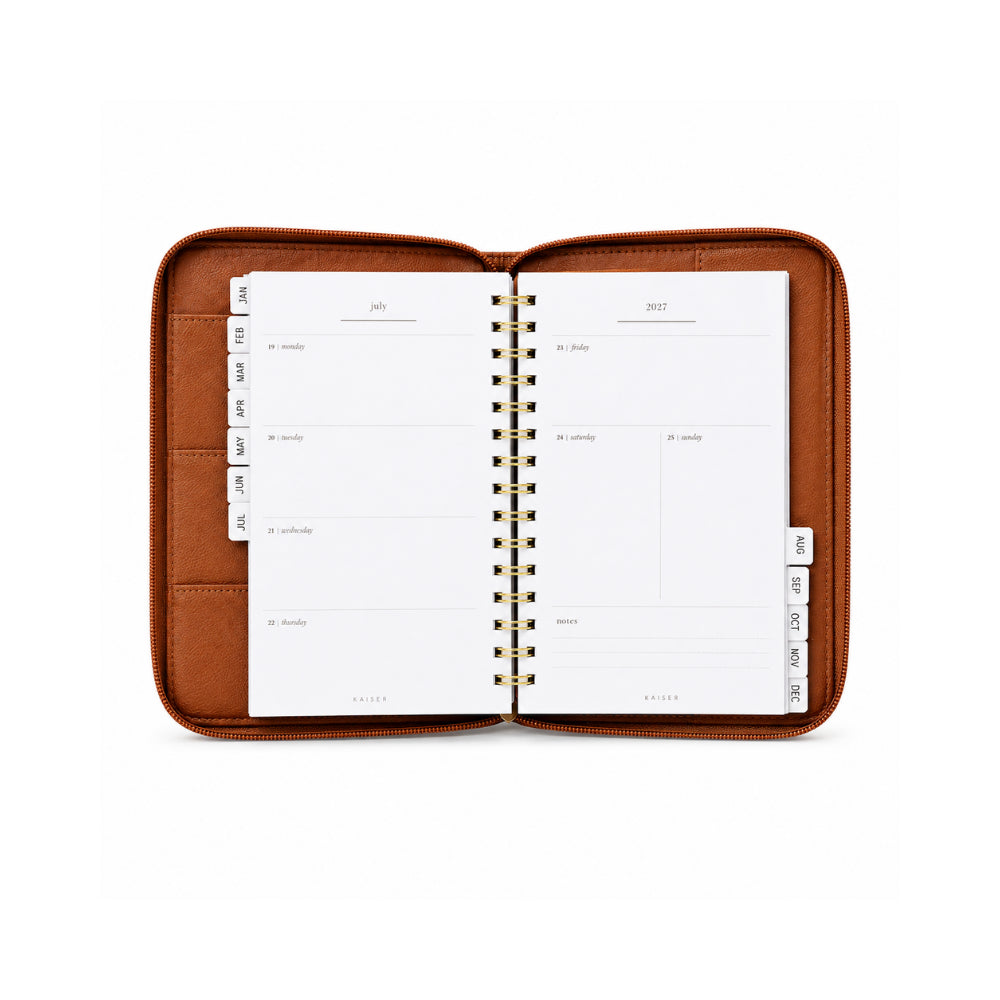 2027 Pouch Weekly Planner- TAN