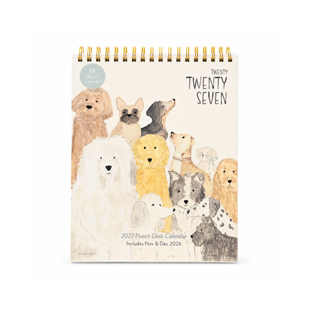 2027 Desk Calendar - POOCH