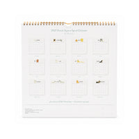 2027 Square Spiral Calendar - POOCH