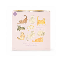 2027 Square Spiral Calendar - MEOW