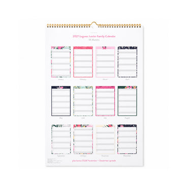 2027 Jumbo Family Calendar - LAGOON