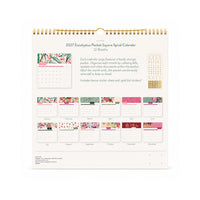 2027 Pocket Square Spiral Calendar - EUCALYPTUS