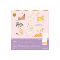 2027 Pocket Square Spiral Calendar - MEOW