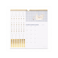 2027 Pocket Square Spiral Calendar - MEOW