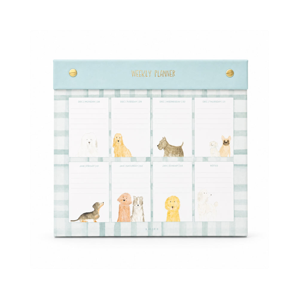 2027 Medium Weekly Desk Planner- POOCH