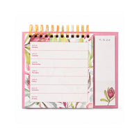 2027 Spiral Weekly Desk Planner- EUCALYPTUS