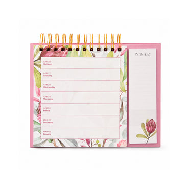 2027 Spiral Weekly Desk Planner- EUCALYPTUS