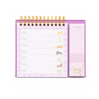 2027 Spiral Weekly Desk Planner- MEOW