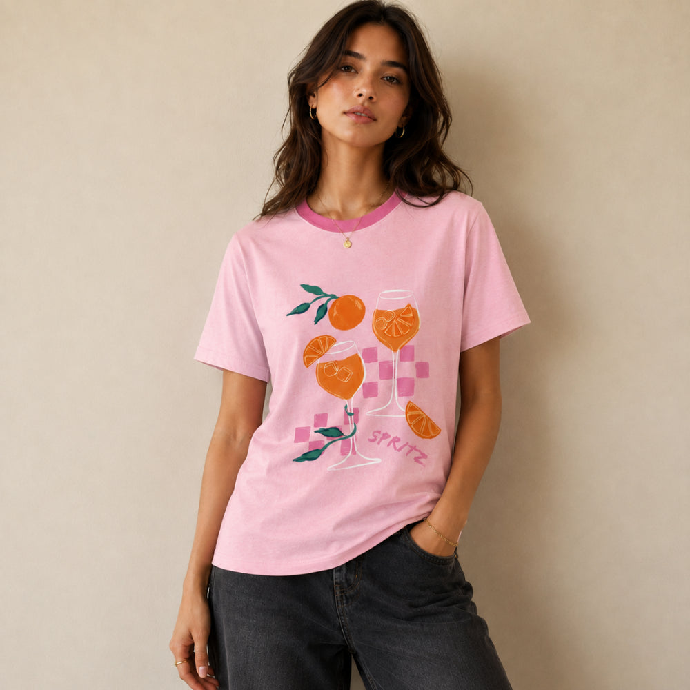 K&Co. Sunset Spritz Series Cotton T-Shirt - SPRITZ