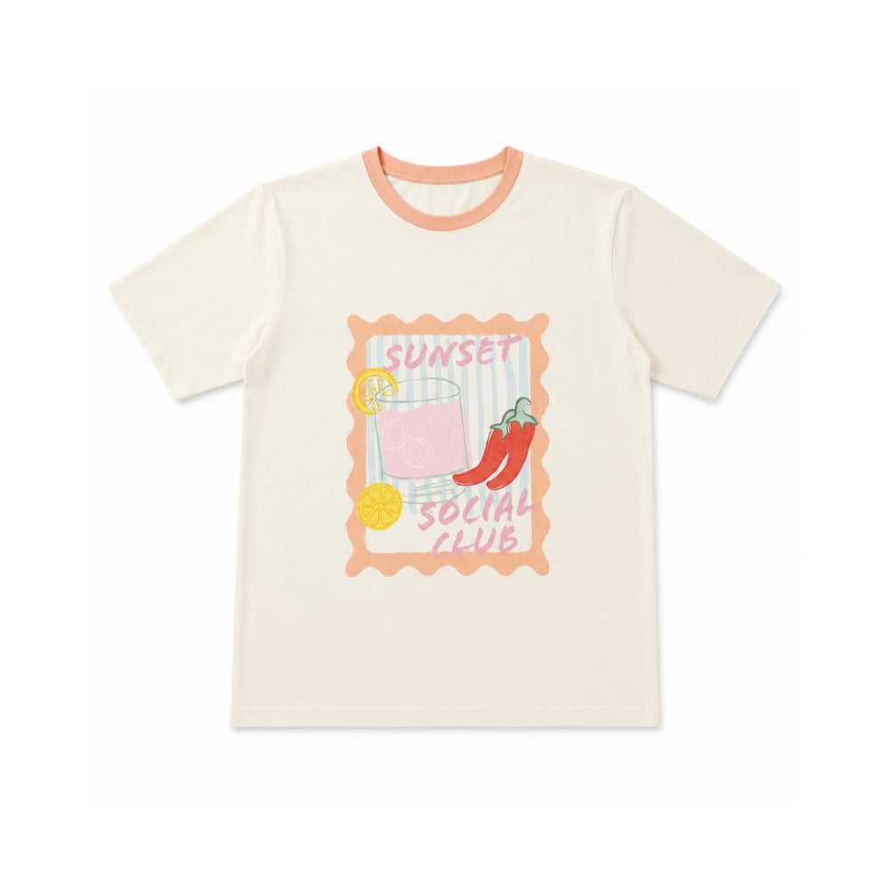 K&Co. Sunset Spritz Series Cotton T-Shirt - SSC