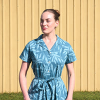 K&Co. Sunset Spritz Series Cotton Shirt Dress - FERN