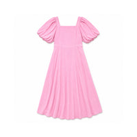 K&Co. Sunset Spritz Series Puff Sleeve Dress - ROSE