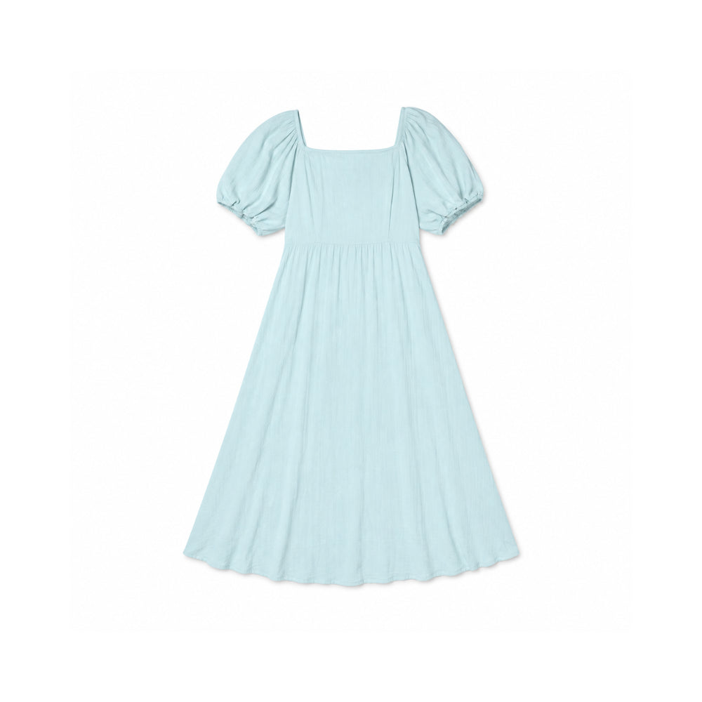 K&Co. Sunset Spritz Series Puff Sleeve Dress - SEAFOAM