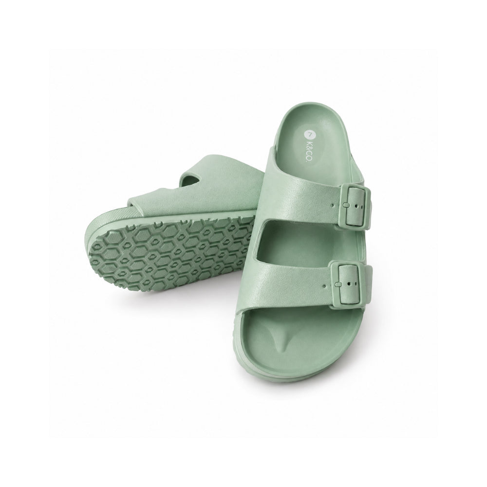 K&Co. Sunset Spritz Series Rubber Slides - SEAFOAM
