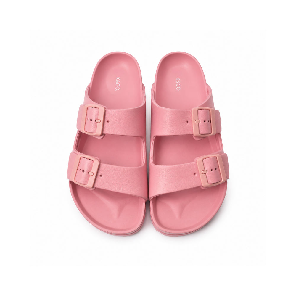 K&Co. Sunset Spritz Series Rubber Slides - ROSE