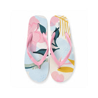 K&Co. Sunset Spritz Series Printed Thongs - FLOWER POP