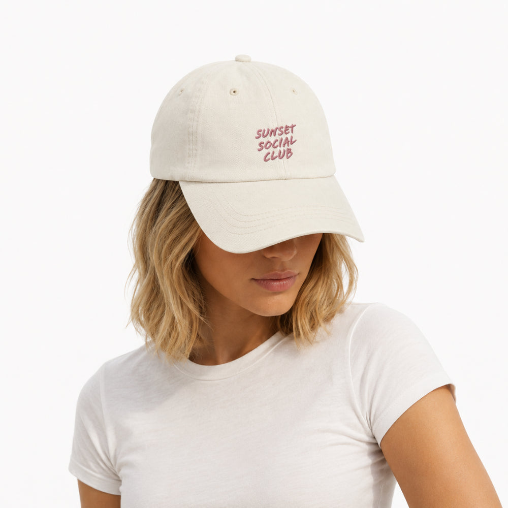 K&Co. Sunset Spritz Series Denim Cap - BEIGE