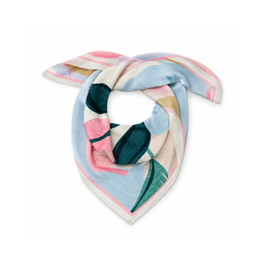 K&Co. Sunset Spritz Series Crinkle Headscarf - FLOWER POP