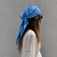 K&Co. Sunset Spritz Series Crinkle Headscarf - BLUE FERN