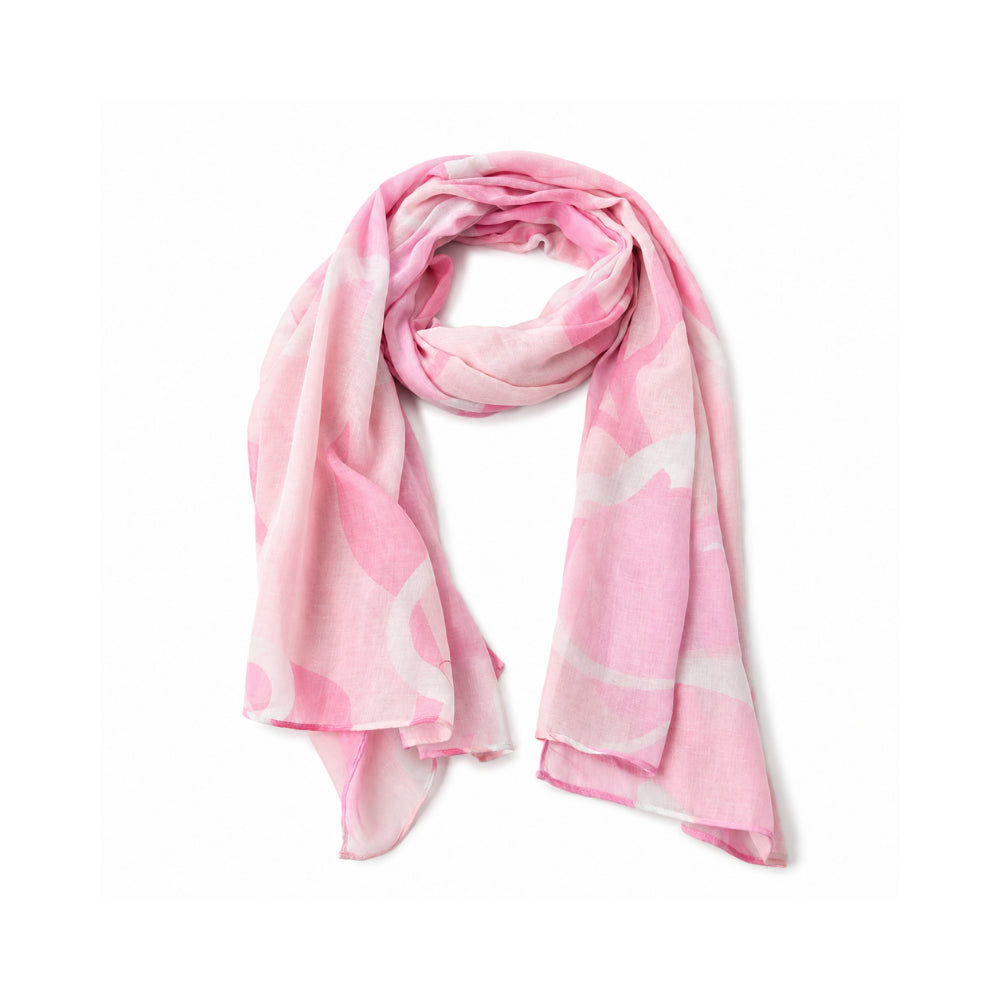 K&Co. Sunset Spritz Series Summer Scarf - PINK FLOWER