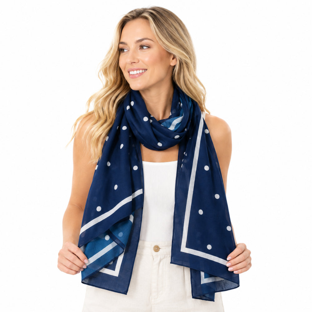 K&Co. Sunset Spritz Series Summer Scarf - NAVYDOT
