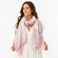 K&Co. Sunset Spritz Series Summer Scarf - HOLIDAY WATERCOLOUR