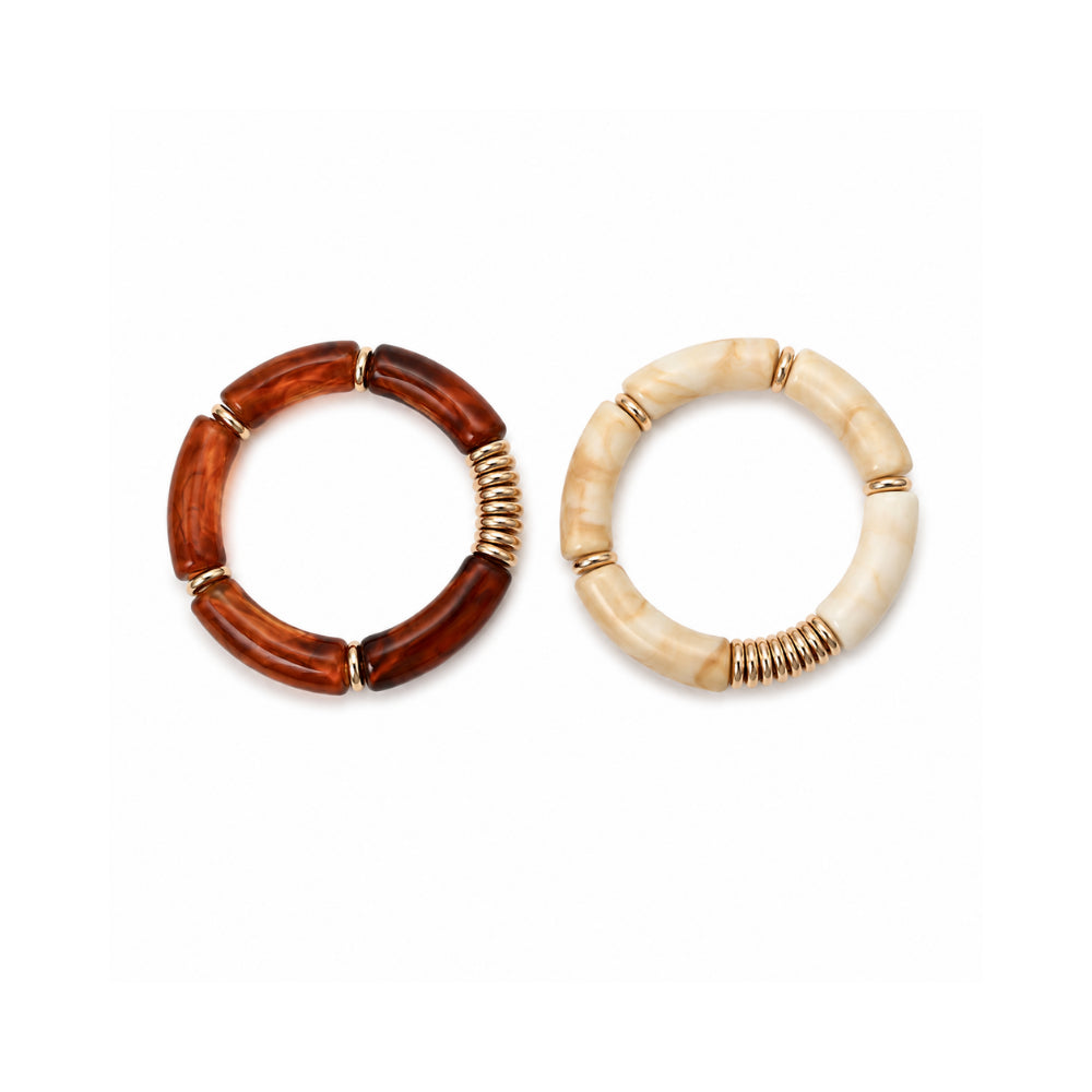K&Co. Sunset Spritz Series Resin Bracelet 2 Piece