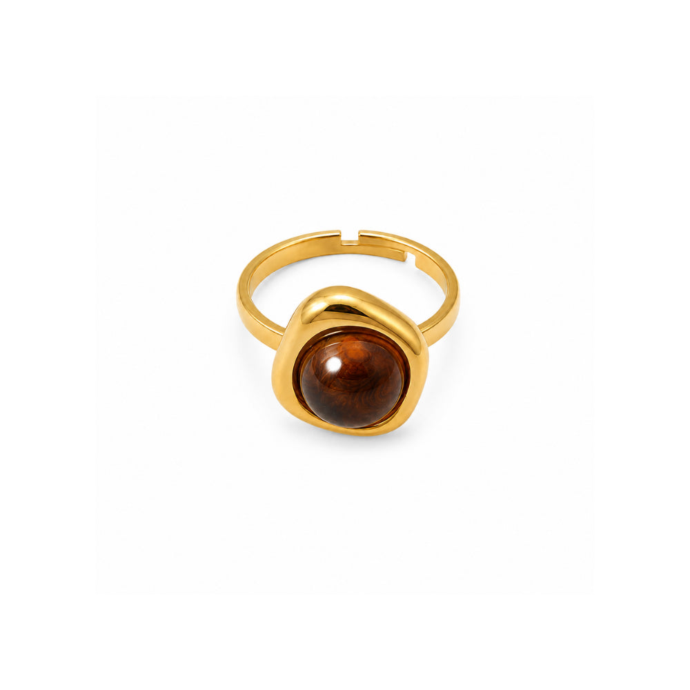 K&Co. Sunset Spritz Series Stone Ring - AMBER