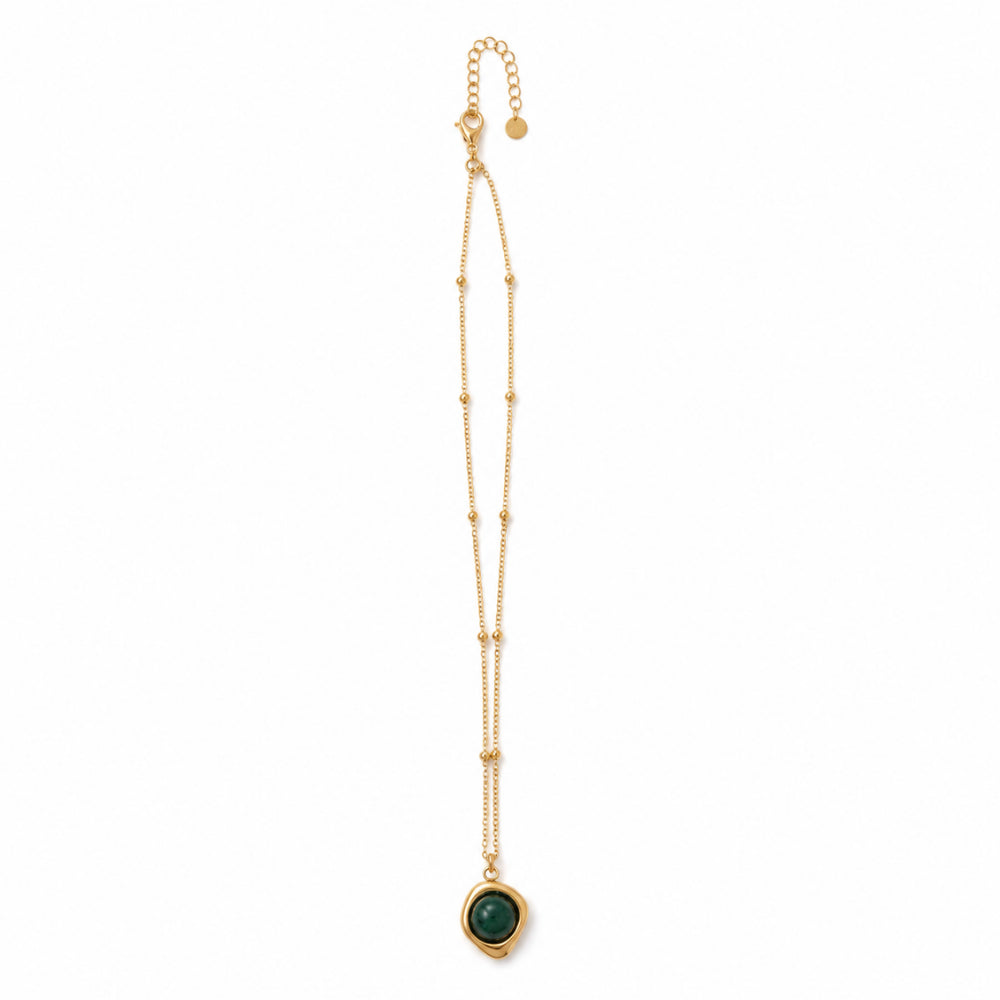 K&Co. Sunset Spritz Series Stone Necklace - EMERALD