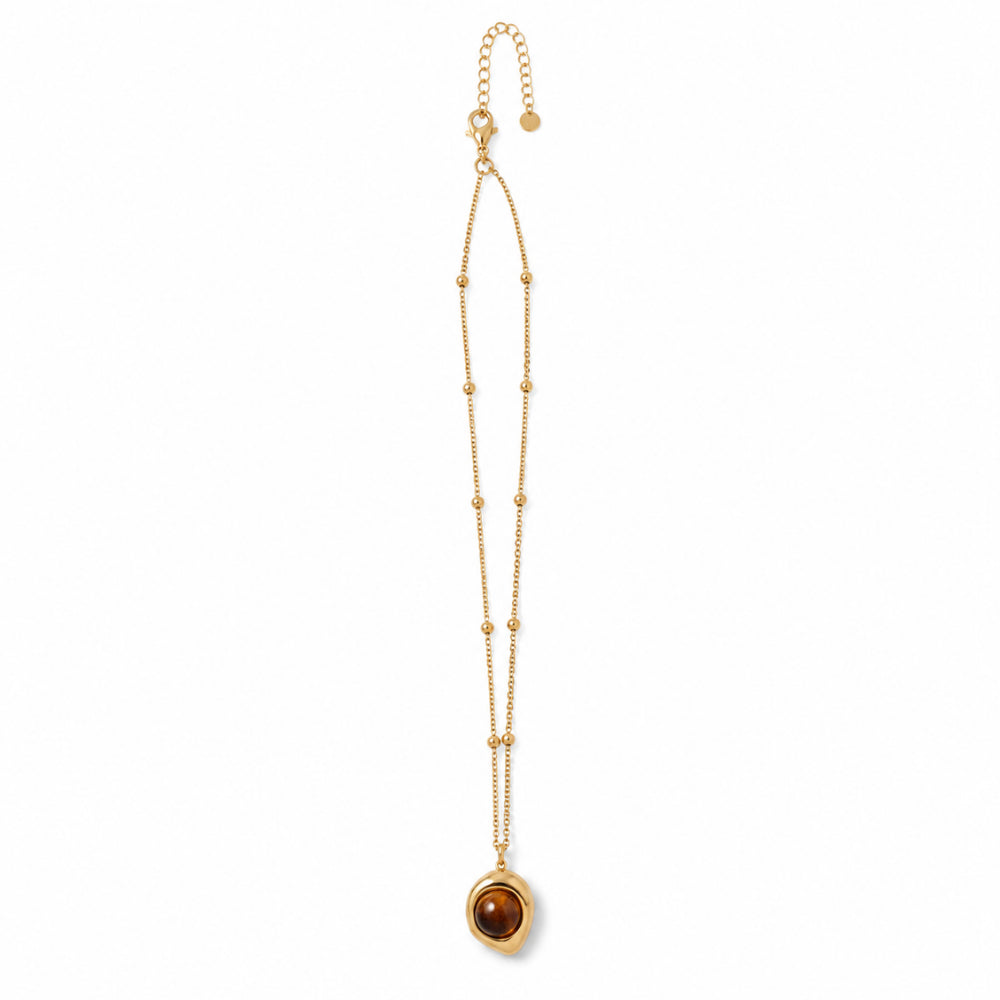 K&Co. Sunset Spritz Series Stone Necklace - AMBER