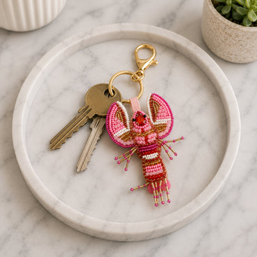 K&Co. Sunset Spritz Series Bead Keyring - LOBSTER