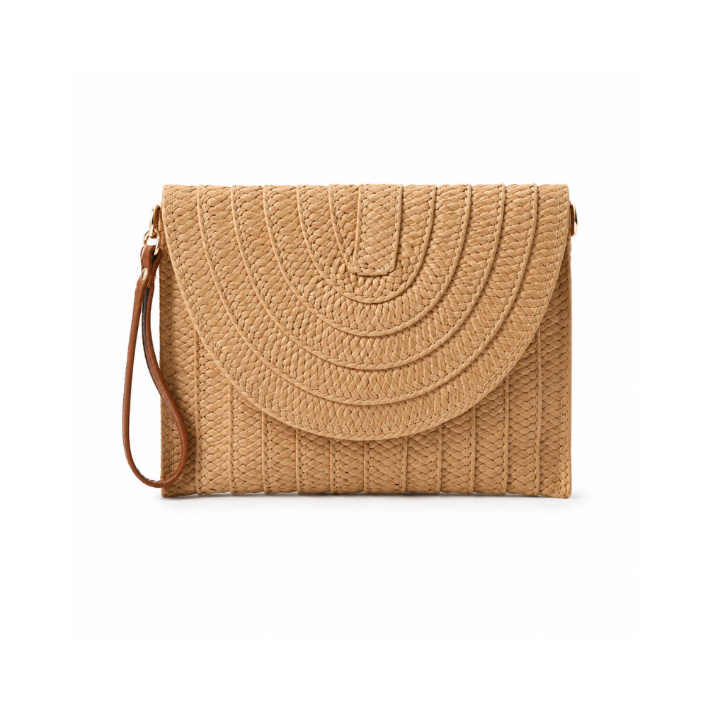 K&Co. Sunset Spritz Series Straw Clutch Bag - NATURAL