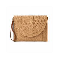 K&Co. Sunset Spritz Series Straw Clutch Bag - NATURAL